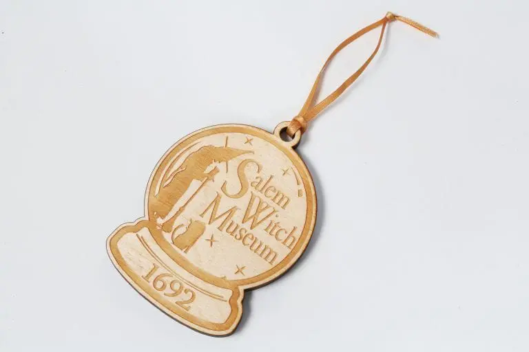 Engraved Wooden Ornament Salem Witch Museum