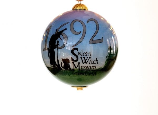 Hand painted glass ornament