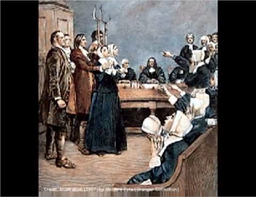 How did the Salem Witch Court decide who was a witch?