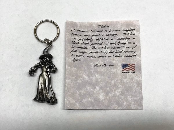 Standing witch key chain