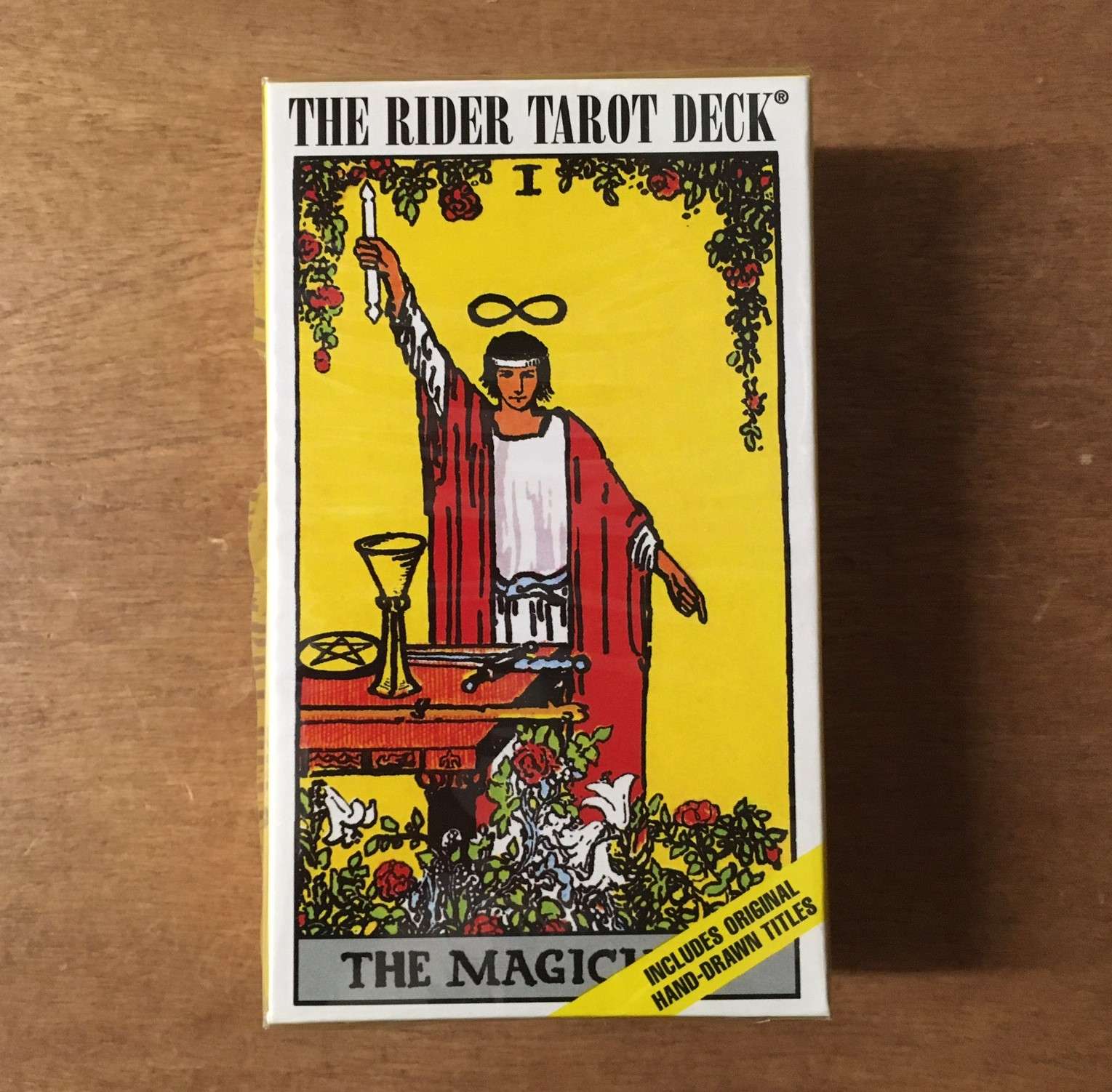 The original Rider Waite Tarot deck with an instructional booklet. 