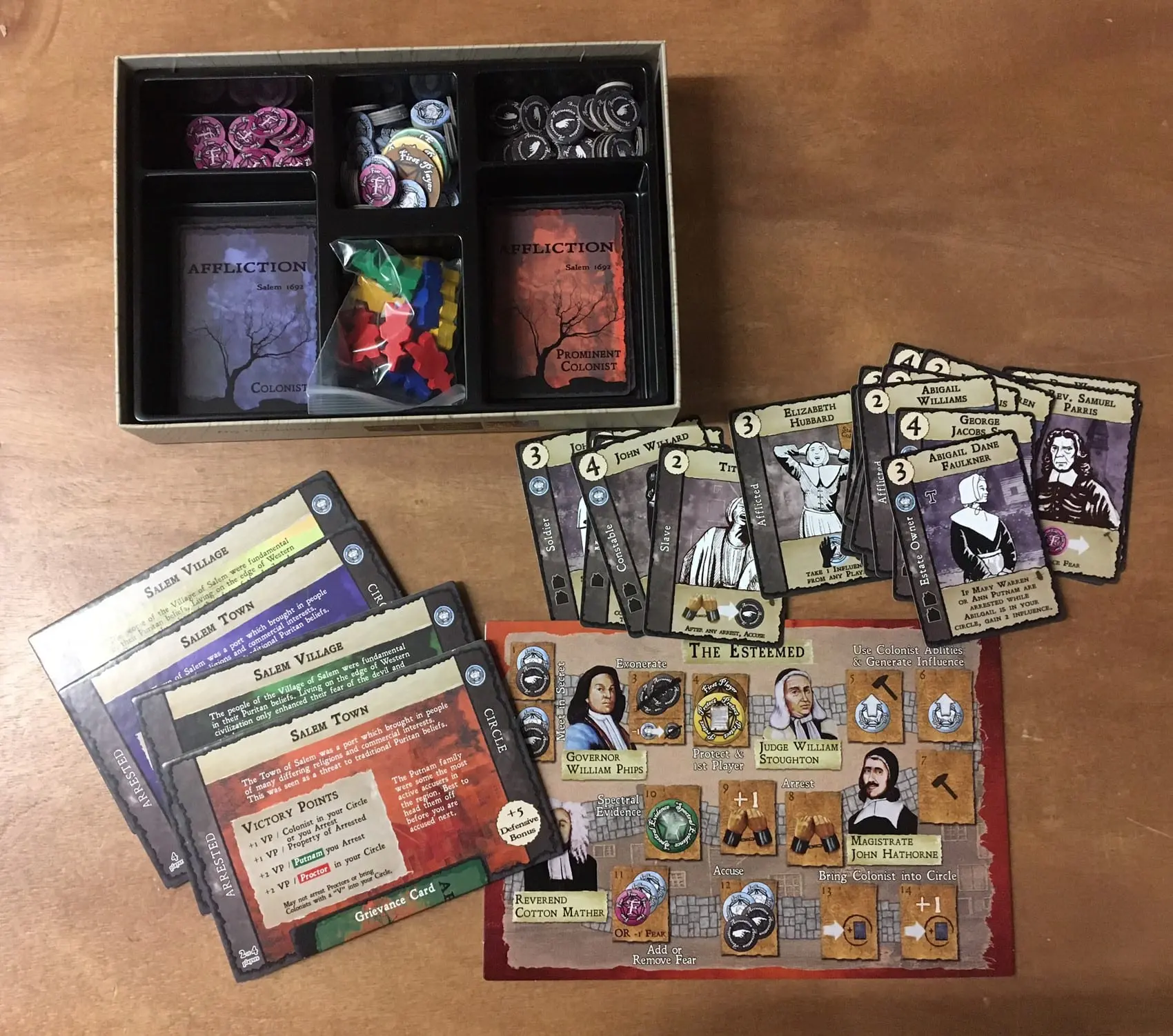 Affliction: Salem 1692 Board Game - Salem Witch Museum