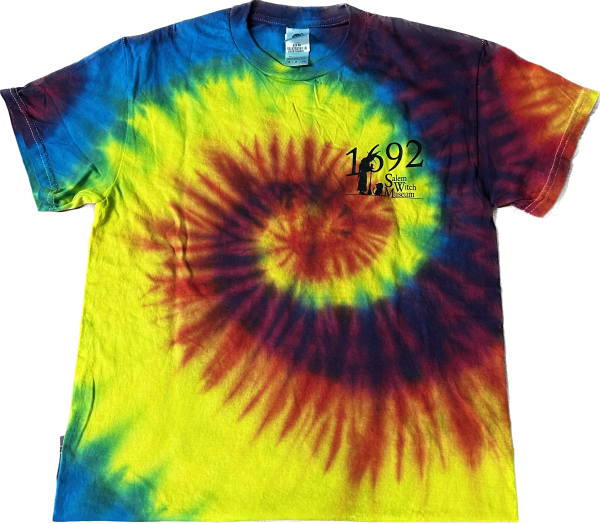 tie-dye logo t-shirt. Comes in jewel tones or pastel. Made of 100% cotton.