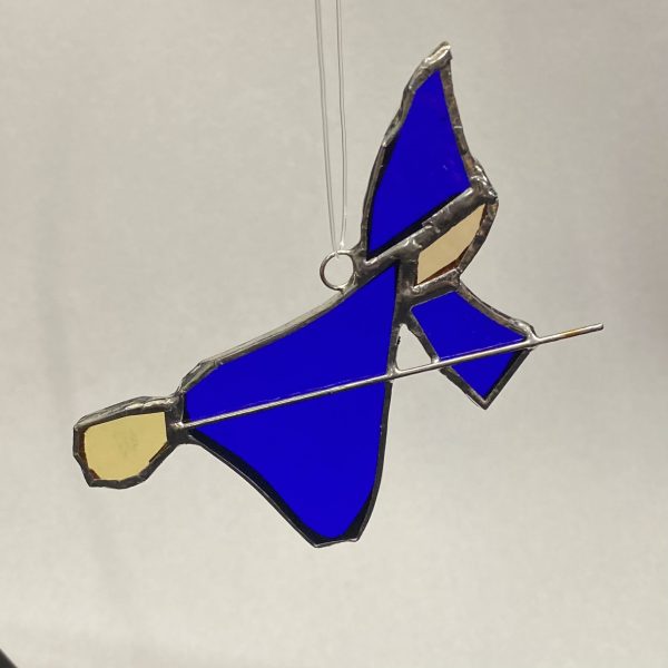Blue Stained Glass Witch